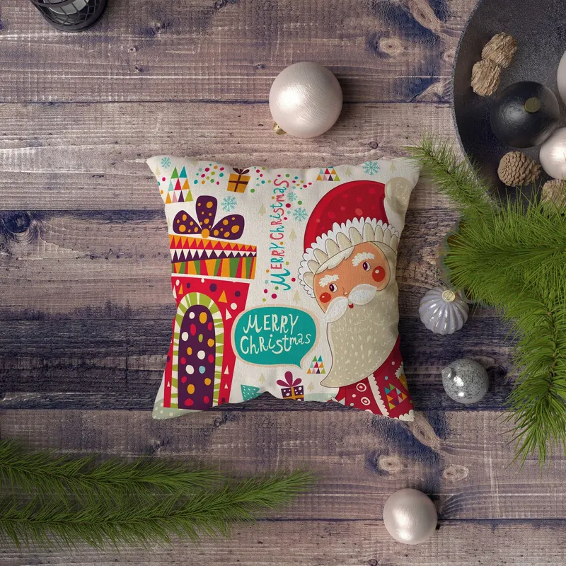 Pernă decorativă NYXMAS108, Multicolor, 43x43 cm - Multicolor