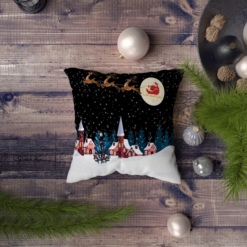 Pernă decorativă NYXMAS116, Multicolor, 43x43 cm - Multicolor