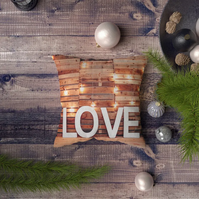 Pernă decorativă NYXMAS038, Multicolor, 43x43 cm - Multicolor
