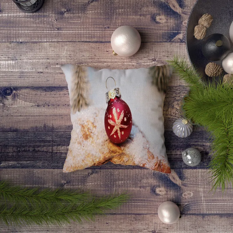 Pernă decorativă NYXMAS039, Multicolor, 43x43 cm - Multicolor