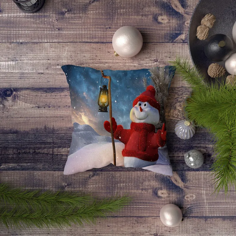 Pernă decorativă NYXMAS127, Multicolor, 43x43 cm - Multicolor