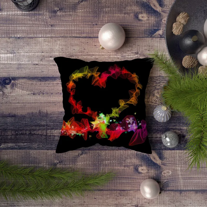 Pernă decorativă NYXMAS042, Multicolor, 43x43 cm - Multicolor