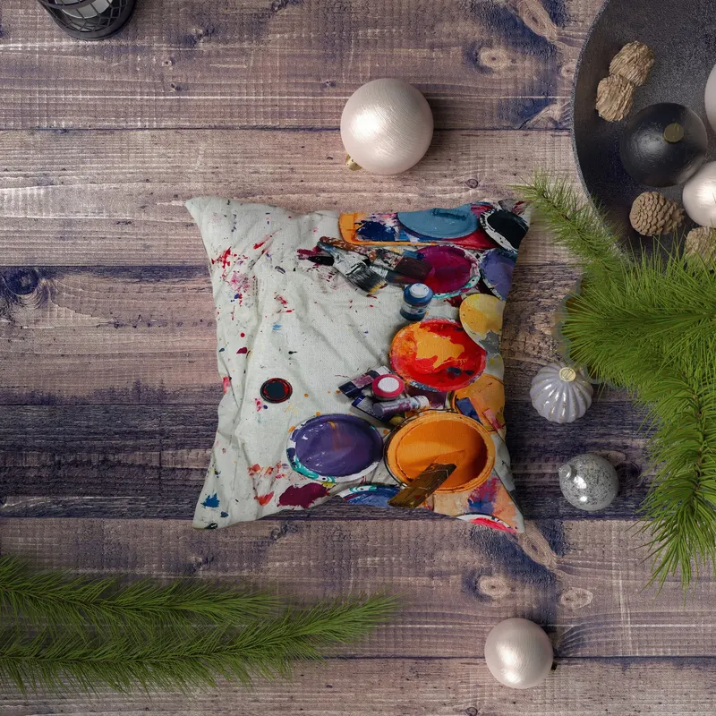 Pernă decorativă NYXMAS043, Multicolor, 43x43 cm - Multicolor