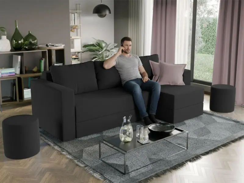 Coltar Extensibil Alfa negru