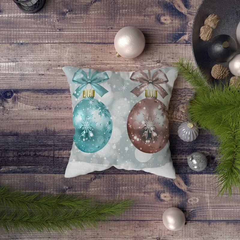 Pernă decorativă NYXMAS045, Multicolor, 43x43 cm - Multicolor