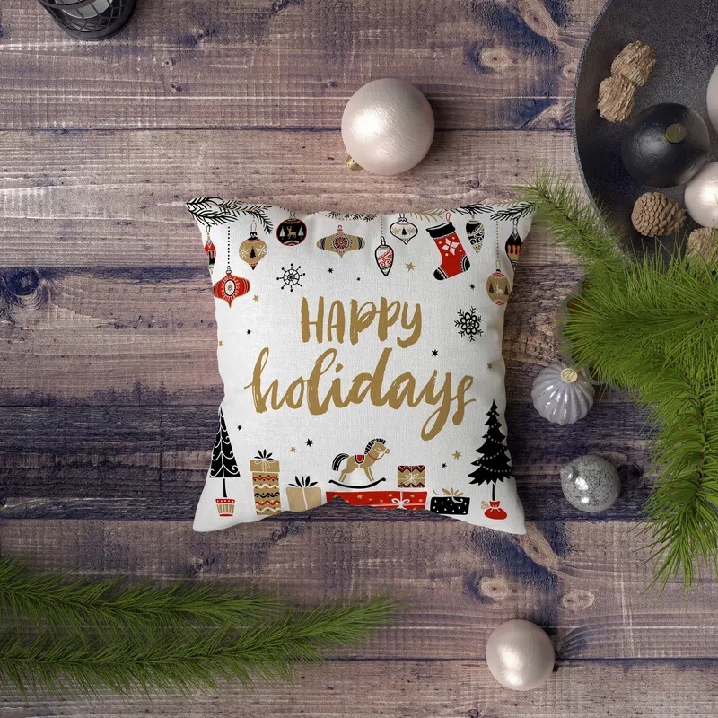 Pernă decorativă NYXMAS145, Multicolor, 43x43 cm - Multicolor
