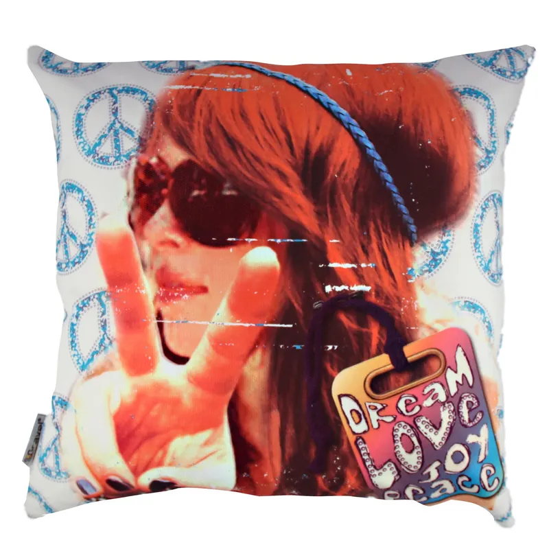 Pernă decorativă A10817, Multicolor, 43x43 cm - Multicolor