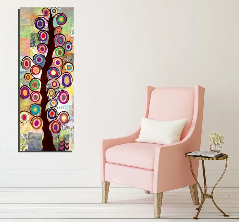Tablou canvas PC075, Multicolor, 30x80x3 cm - Multicolor