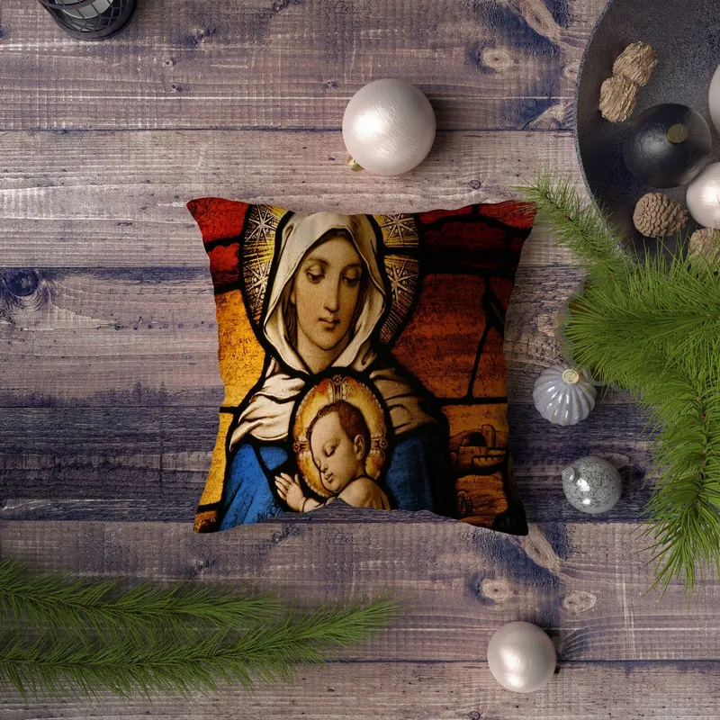 Pernă decorativă NYXMAS060, Multicolor, 43x43 cm - Multicolor