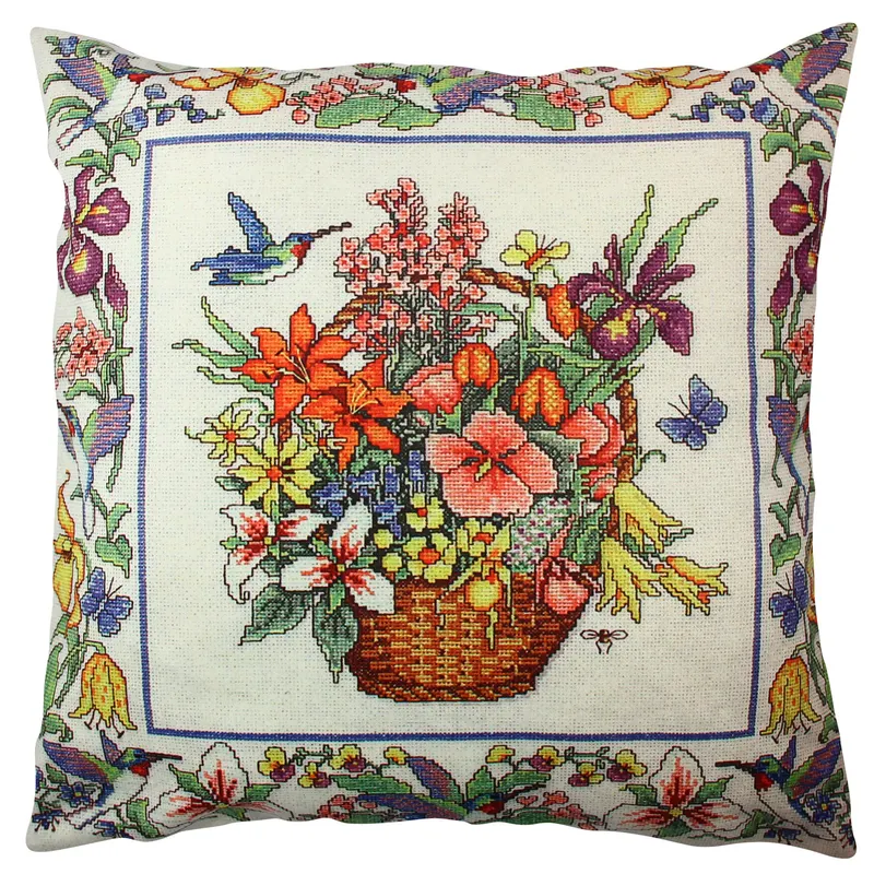 Pernă decorativă A11835, Multicolor, 43x43 cm - Multicolor