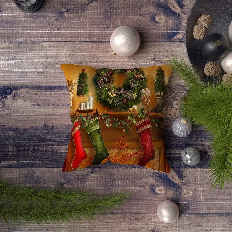 Pernă decorativă NYXMAS063, Multicolor, 43x43 cm - Multicolor