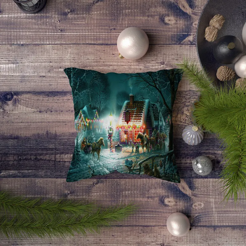 Pernă decorativă NYXMAS064, Multicolor, 43x43 cm - Multicolor