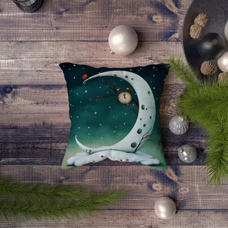 Pernă decorativă NYXMAS068, Multicolor, 43x43 cm - Multicolor