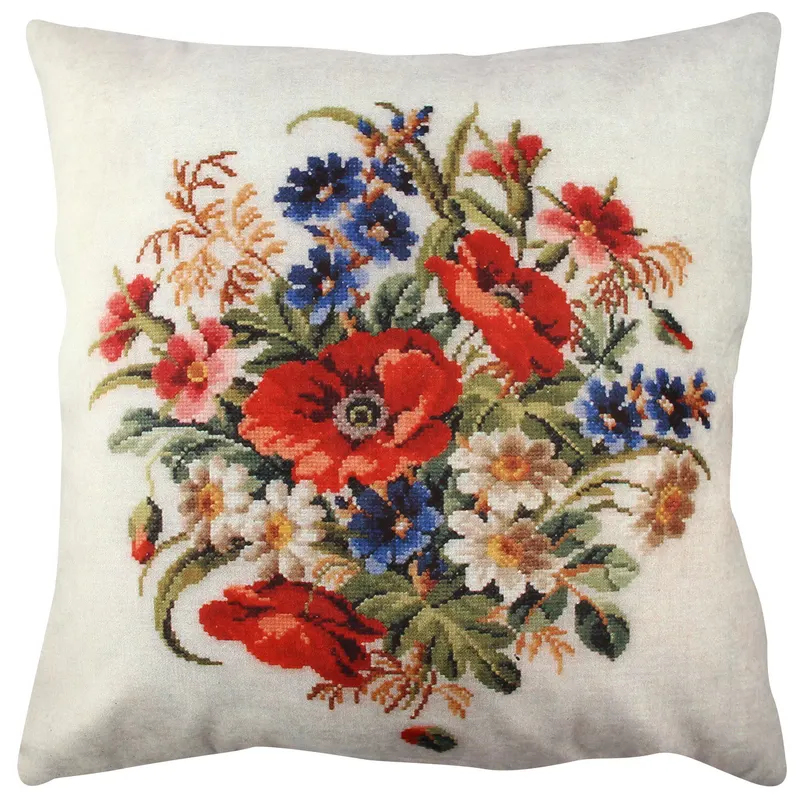 Pernă decorativă A11852, Multicolor, 43x43 cm - Multicolor