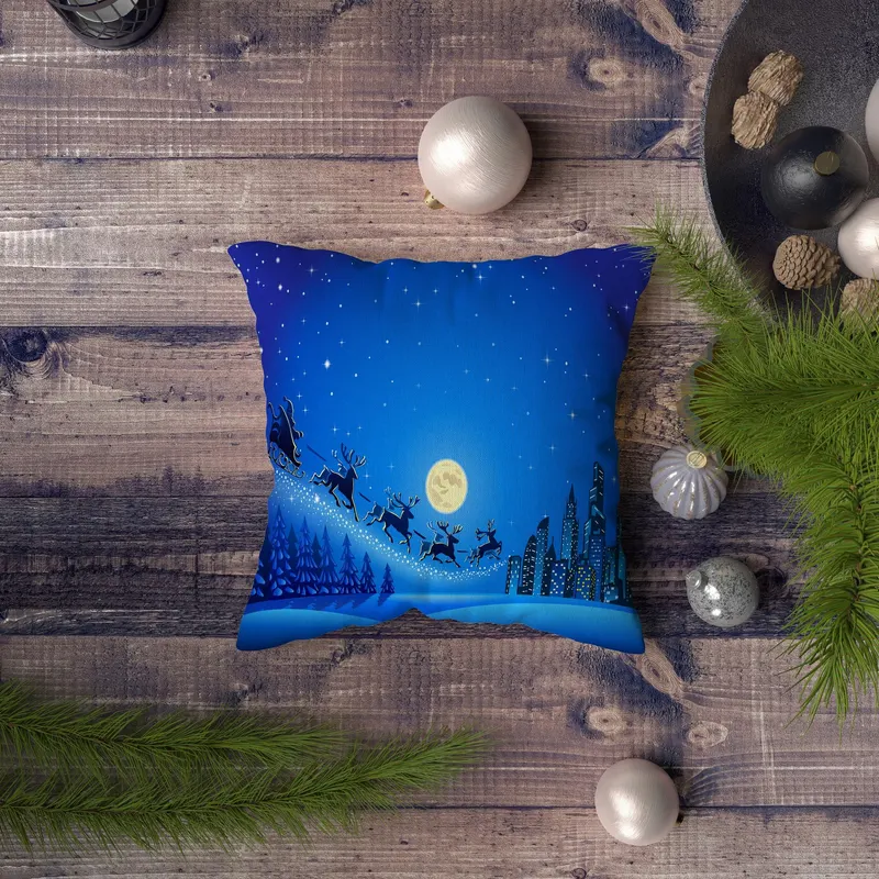 Pernă decorativă NYXMAS071, Multicolor, 43x43 cm - Multicolor