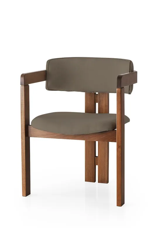 Scaun CO - 012, Nuc - Maro, 58x49x76 cm - Nuc - Maro