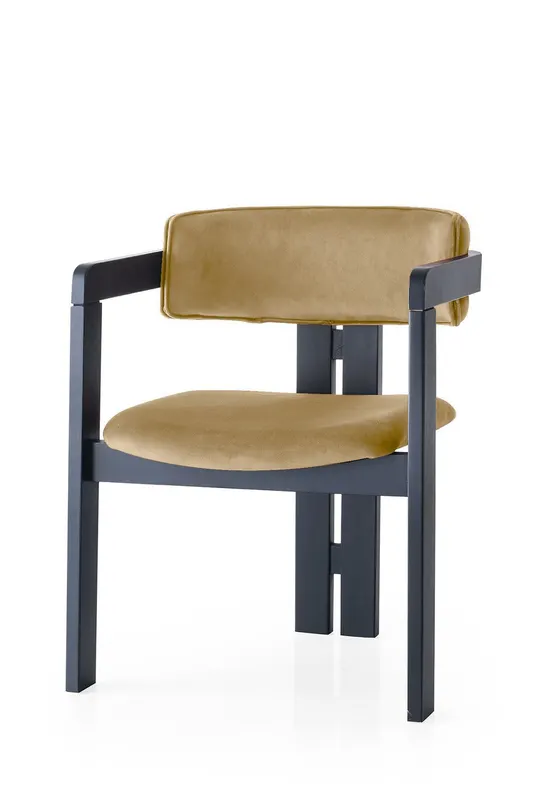 Scaun CO - 021, Negru - Light taupe, 58x49x76 cm - Negru - Bej
