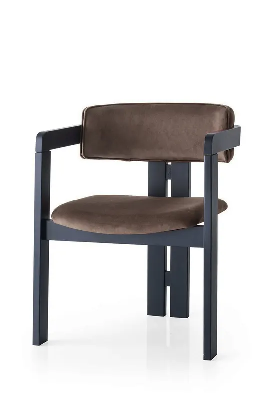 Scaun CO - 022, Negru - Maro, 58x49x76 cm - Negru - Maro
