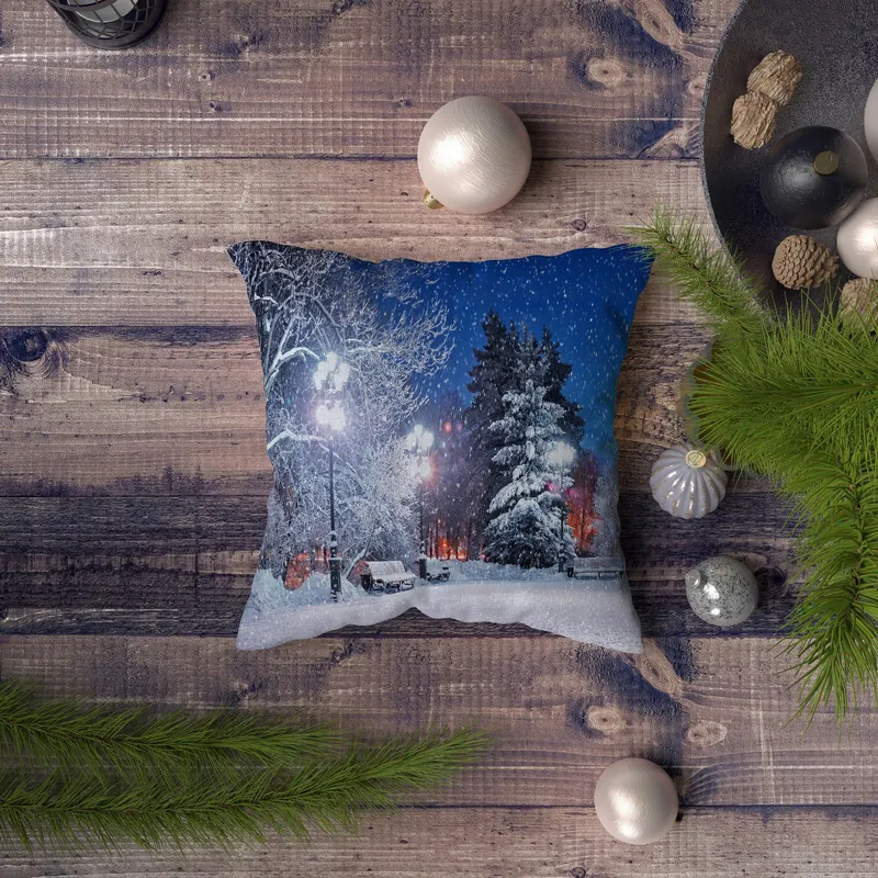Pernă decorativă NYXMAS080, Multicolor, 43x43 cm - Multicolor