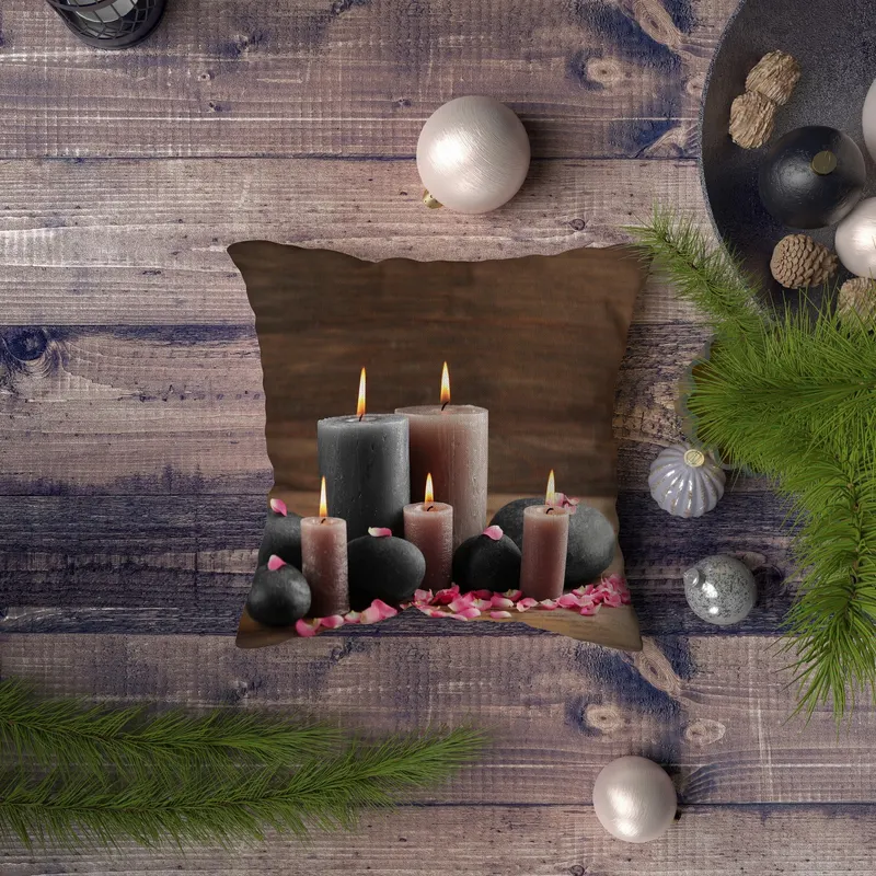 Pernă decorativă NYXMAS081, Multicolor, 43x43 cm - Multicolor