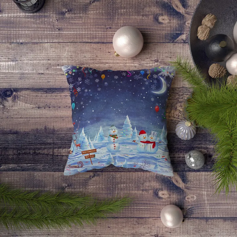 Pernă decorativă NYXMAS082, Multicolor, 43x43 cm - Multicolor