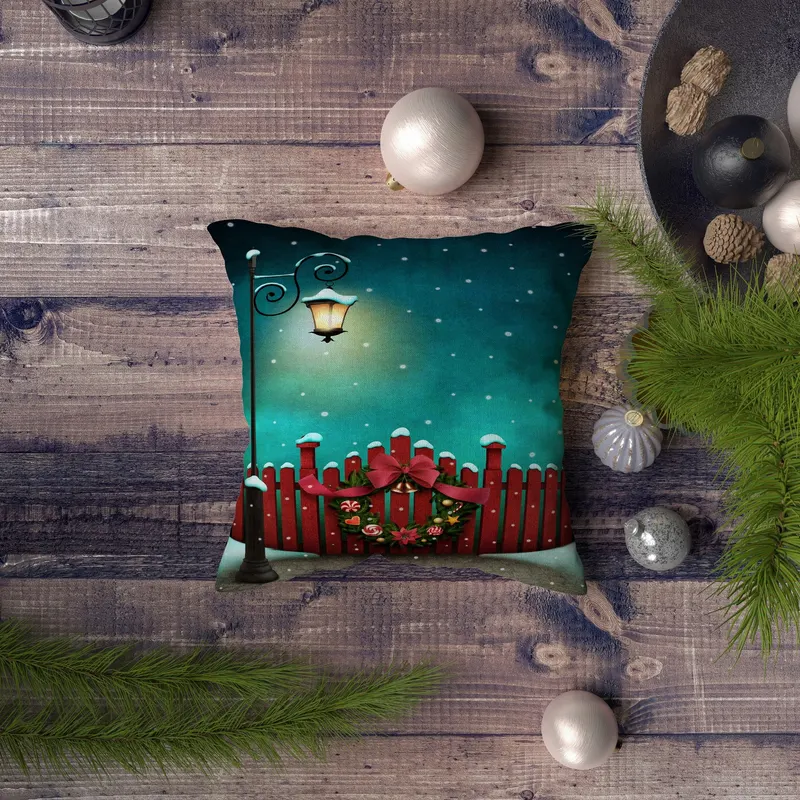 Pernă decorativă NYXMAS083, Multicolor, 43x43 cm - Multicolor