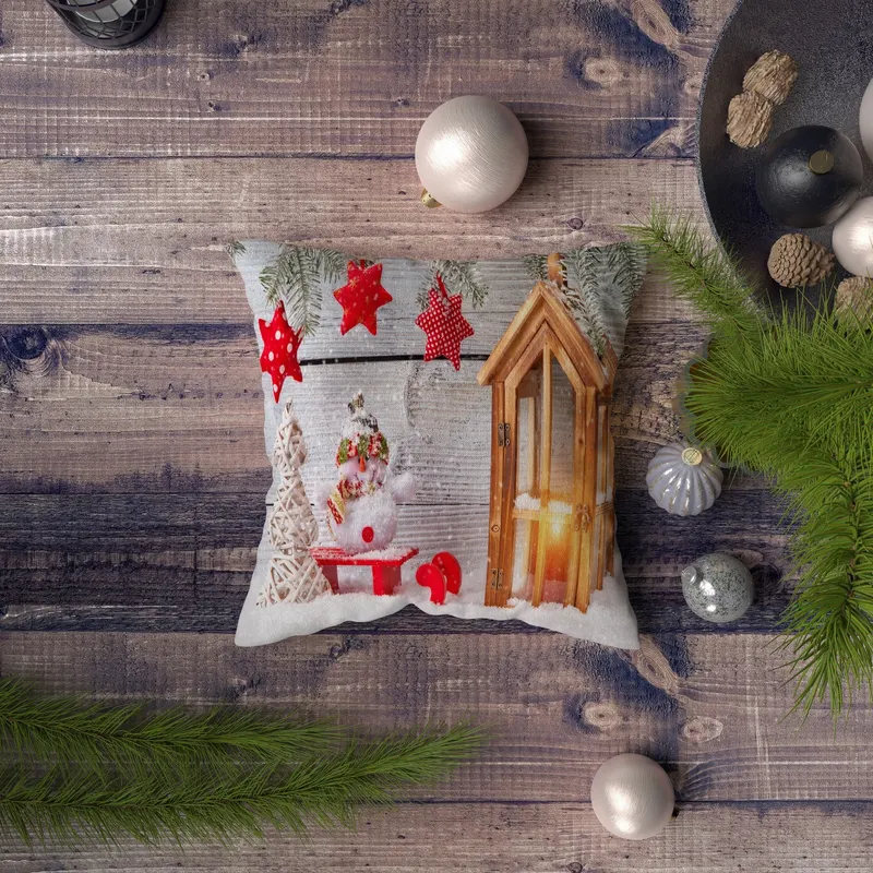 Pernă decorativă NYXMAS087, Multicolor, 43x43 cm - Multicolor