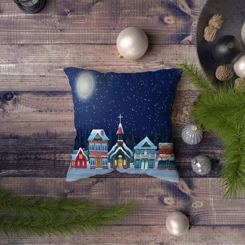 Pernă decorativă NYXMAS089, Multicolor, 43x43 cm - Multicolor