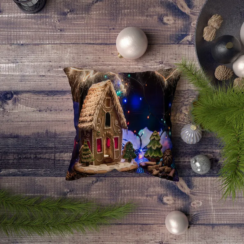 Pernă decorativă NYXMAS090, Multicolor, 43x43 cm - Multicolor