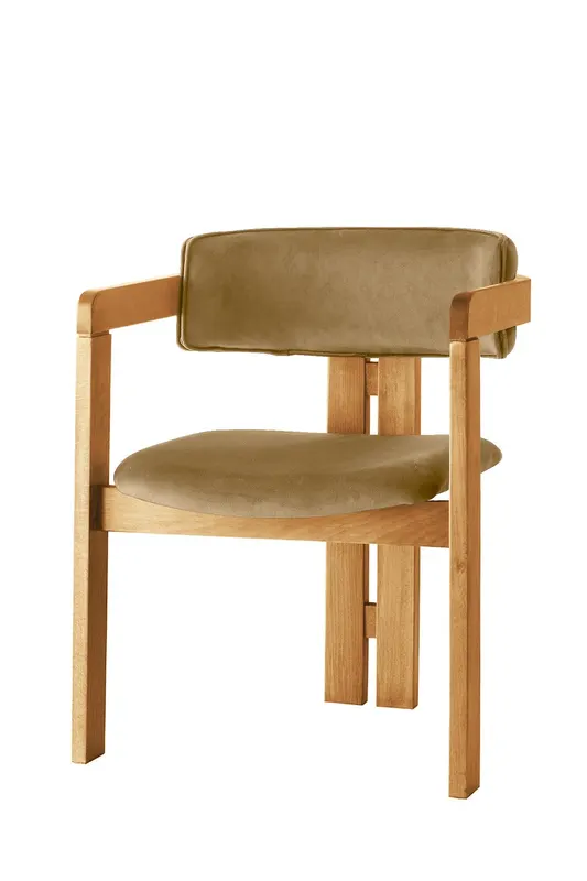 Scaun CO - 036, Stejar - Light taupe, 58x49x76 cm - Stejar - Bej