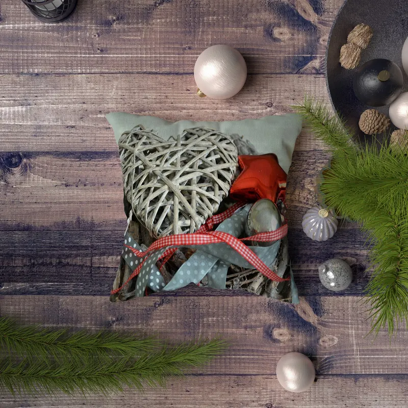 Pernă decorativă NYXMAS093, Multicolor, 43x43 cm - Multicolor