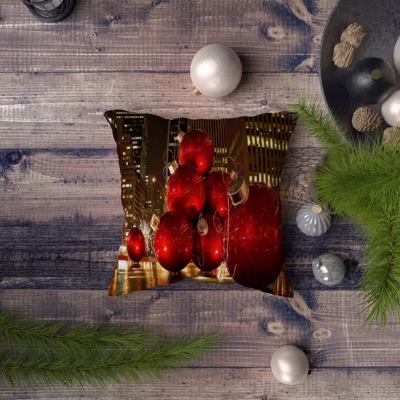 Pernă decorativă NYXMAS095, Multicolor, 43x43 cm - Multicolor