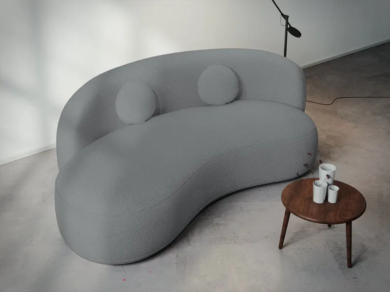 Canapea curbata Lunis gri — imaginea 3