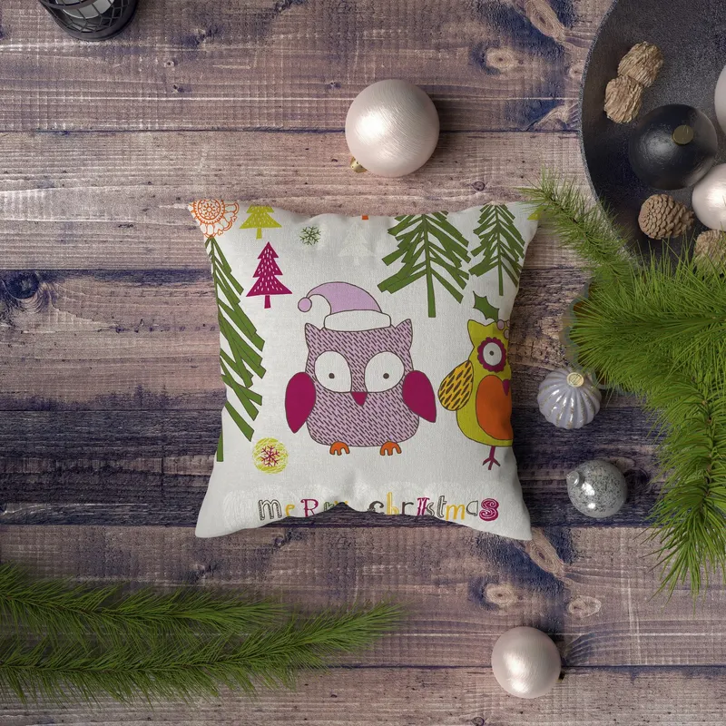 Pernă decorativă NYXMAS097, Multicolor, 43x43 cm - Multicolor