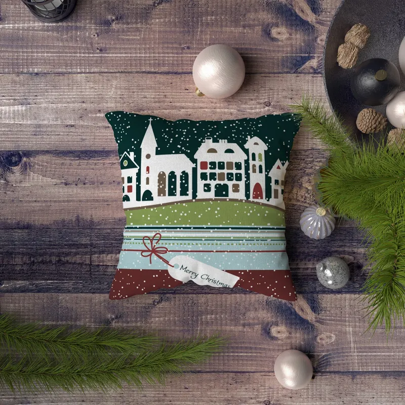 Pernă decorativă NYXMAS098, Multicolor, 43x43 cm - Multicolor
