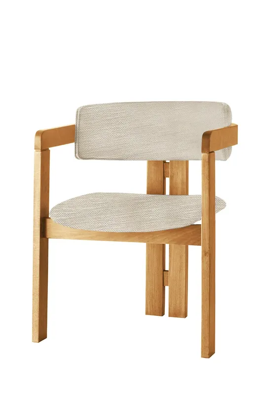 Scaun CO-046, Gri deschis - Stejar, 58x49x76 cm - Gri - Stejar