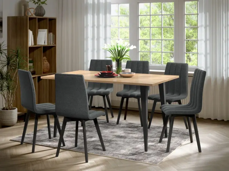 Set Masa Sorento + 6 Scaune Karma Gri