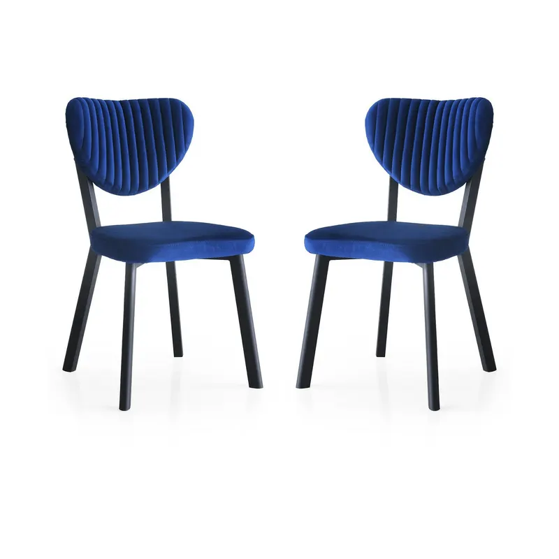 Set 2 scaune Beta - 837, Bleumarin, 46x54x86 cm - Albastru