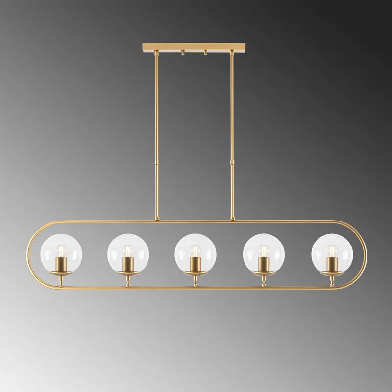 Lustră Jewel - 10625, Auriu, Ø15x49 cm - Auriu