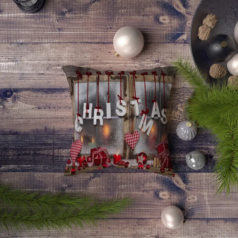 Pernă decorativă NYXMAS109, Multicolor, 43x43 cm - Multicolor