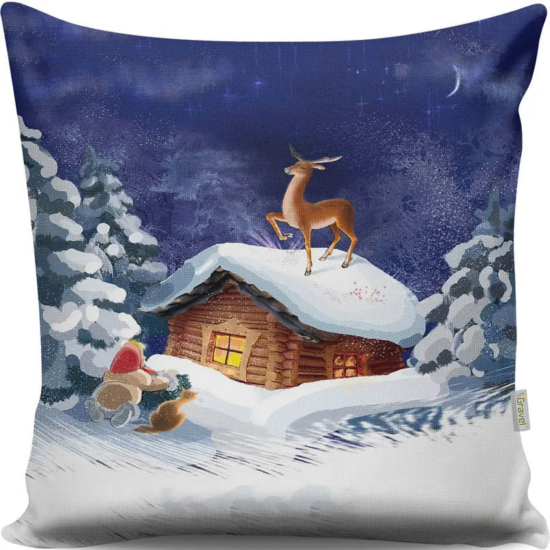 Pernă decorativă A13004, Multicolor, 43x43 cm - Multicolor