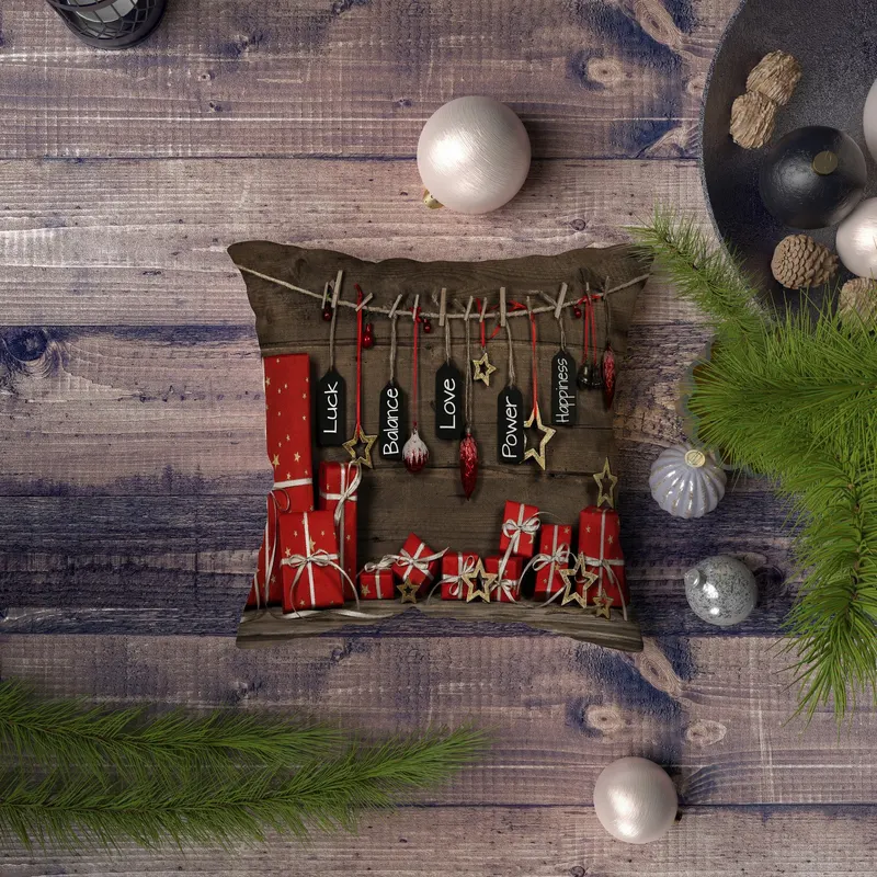 Pernă decorativă NYXMAS111, Multicolor, 43x43 cm - Multicolor