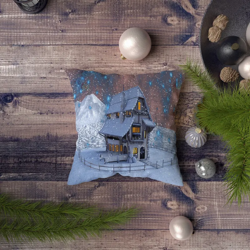 Pernă decorativă NYXMAS112, Multicolor, 43x43 cm - Multicolor