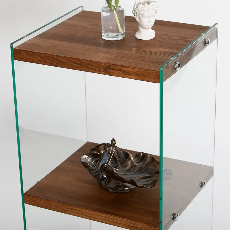 Bibliotecă Aqua 2, Natur, 40x35x80 cm - Natural