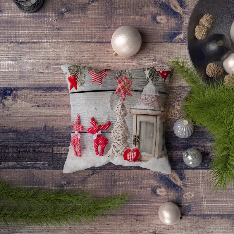 Pernă decorativă NYXMAS113, Multicolor, 43x43 cm - Multicolor