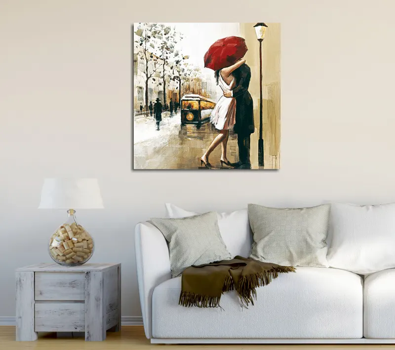 Tablou canvas KC042, Multicolor, 45x45x3 cm - Multicolor