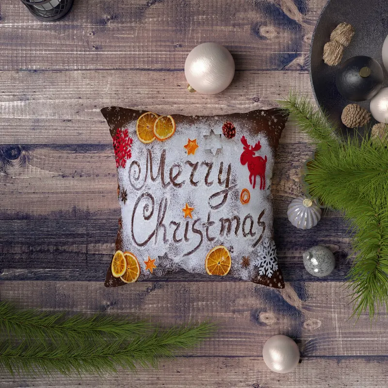Pernă decorativă NYXMAS114, Multicolor, 43x43 cm - Multicolor
