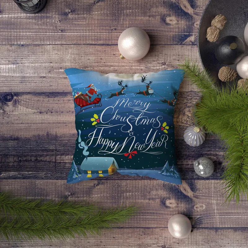 Pernă decorativă NYXMAS115, Multicolor, 43x43 cm - Multicolor