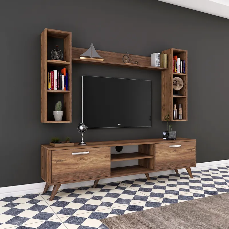 Comodă TV M5 - 240, Nuc, 180x35x49 cm - Nuc