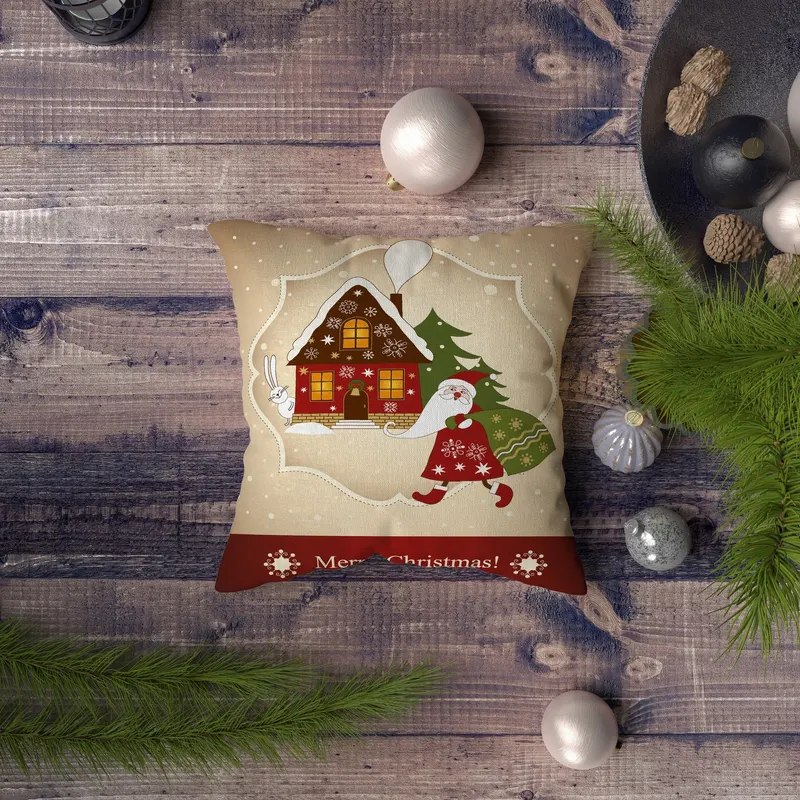 Pernă decorativă NYXMAS118, Multicolor, 43x43 cm - Multicolor